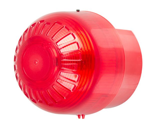 Klaxon PSB Series Red Beacon, 110 → 230 V, IP65, Base Mount