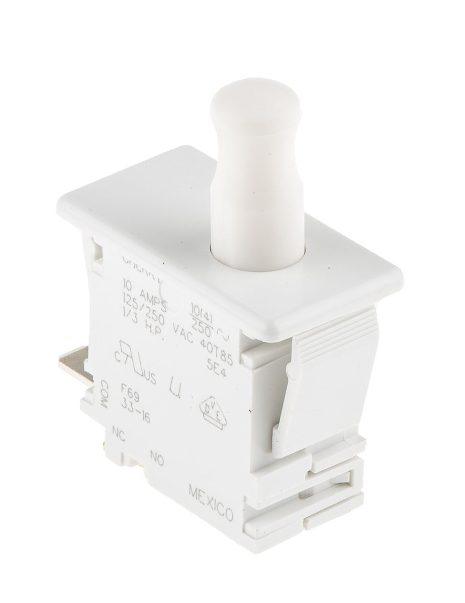 f69-30a ZF Door Micro Switch, SPDT Button 10 A, -40 °C, 85 °C