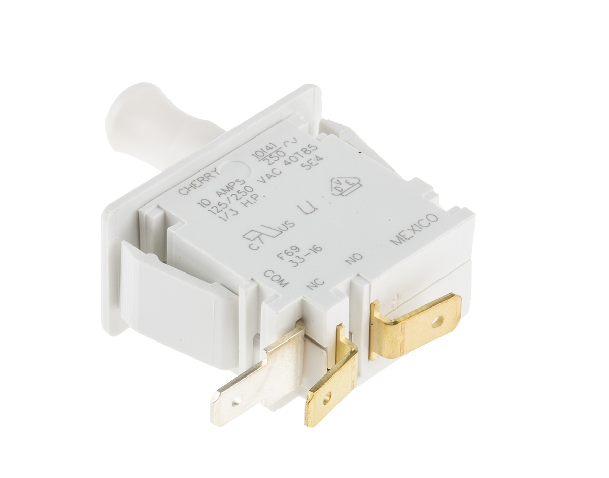 f69-30a ZF Door Micro Switch, SPDT Button 10 A, -40 °C, 85 °C