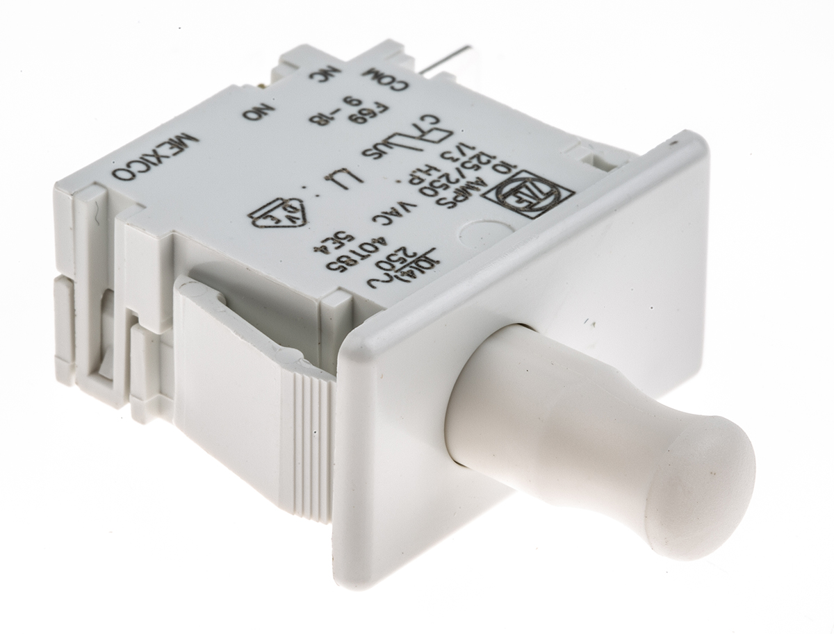 ZF Plunger Micro Switch, Solder Terminal, 10A, SPDT