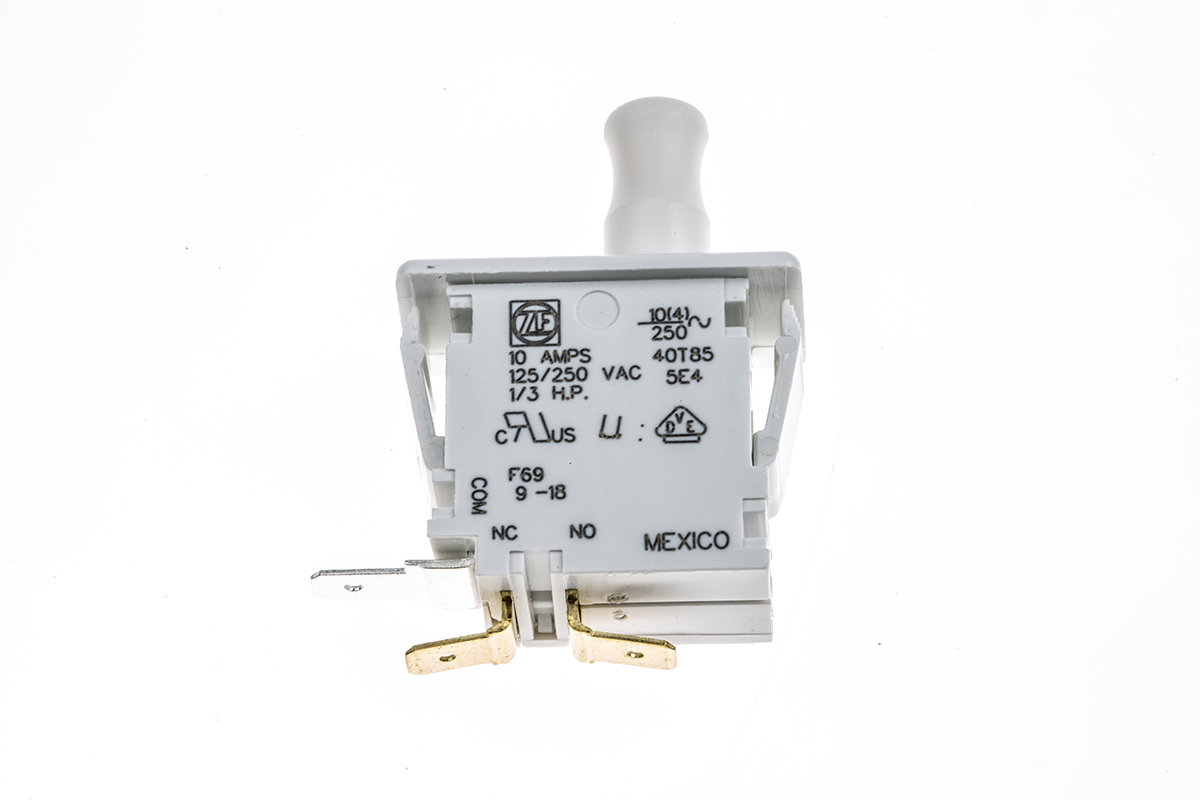 f69-65a ZF Plunger Micro Switch, Solder Terminal, 10A, SPDT