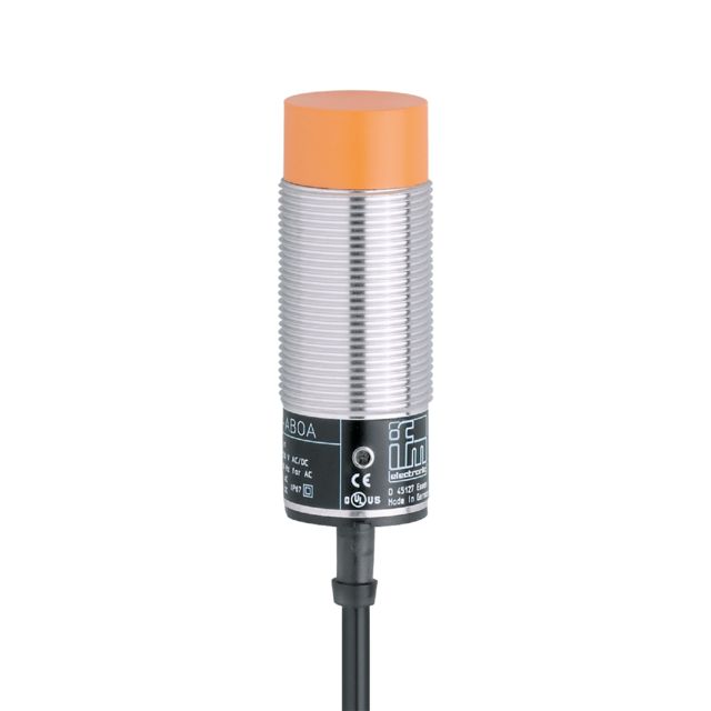 ifm electronic Inductive Threaded Barrel Proximity Sensor, M30, 15 mm Detection, PNP/NPN NO/NC, 10 → 55 V dc