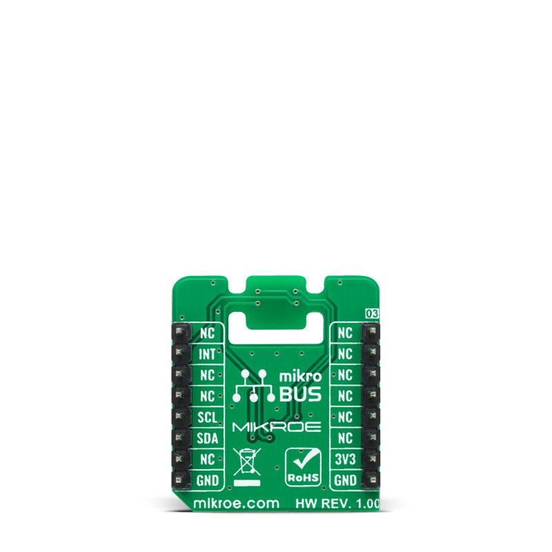 mikroe-4829 MikroElektronika Thermo 18 Click Temperature Sensor Add On Board for WSEN-TIDS mikroBUS Socket