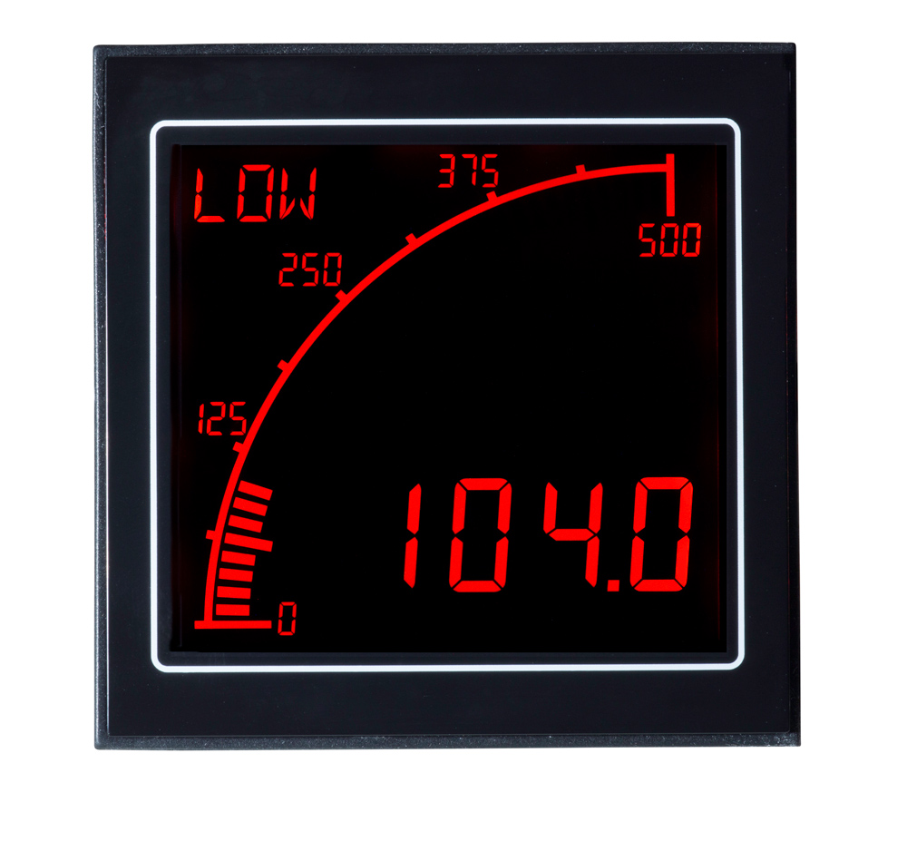 apm-proc-apo Trumeter APM LCD Digital Panel Multifunction Meter for Current, Voltage,  68 mm  x 68 mm