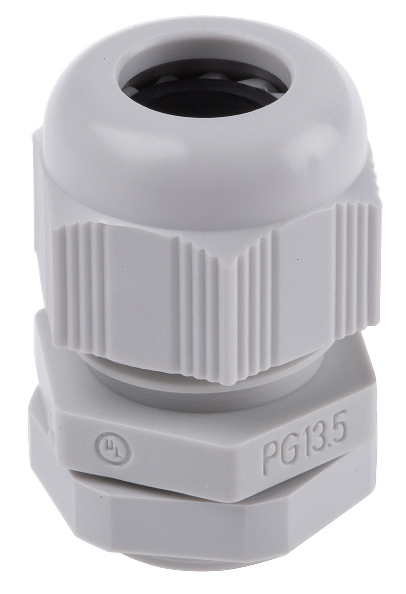 SIB SIB-TEC Series Grey Polyamide 6 Cable Gland, PG13.5 Thread, 5 mm min., 12 mm max., IP68