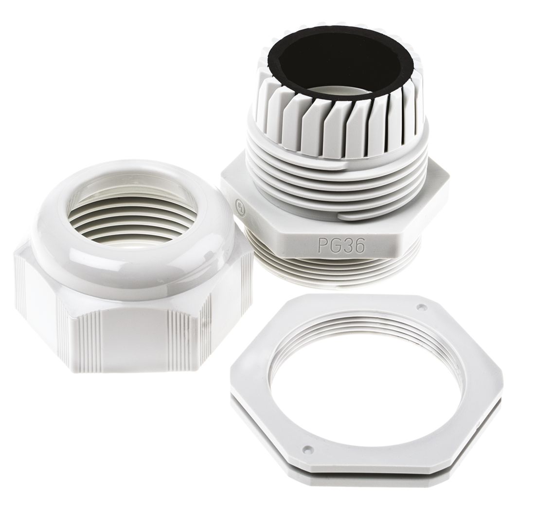 f7002900r SIB SIB-TEC Series Grey Polyamide 6 Cable Gland, PG29 Thread, 14 mm min., 25 mm max., IP68
