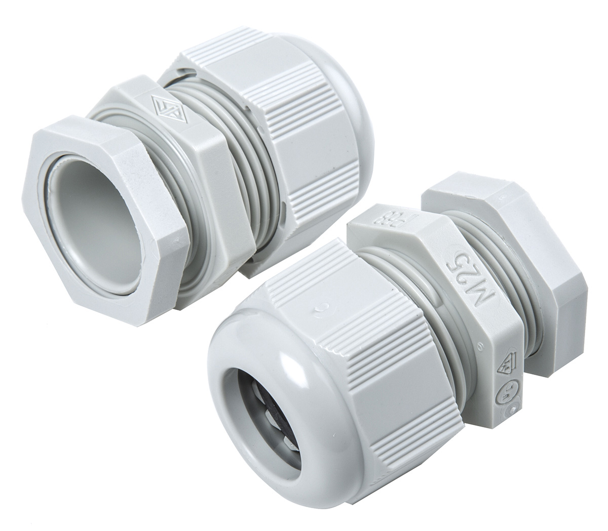 SIB SIB-TEC Series Grey Polyamide 6 Cable Gland, M25 Thread, 9 mm min., 18 mm max., IP68