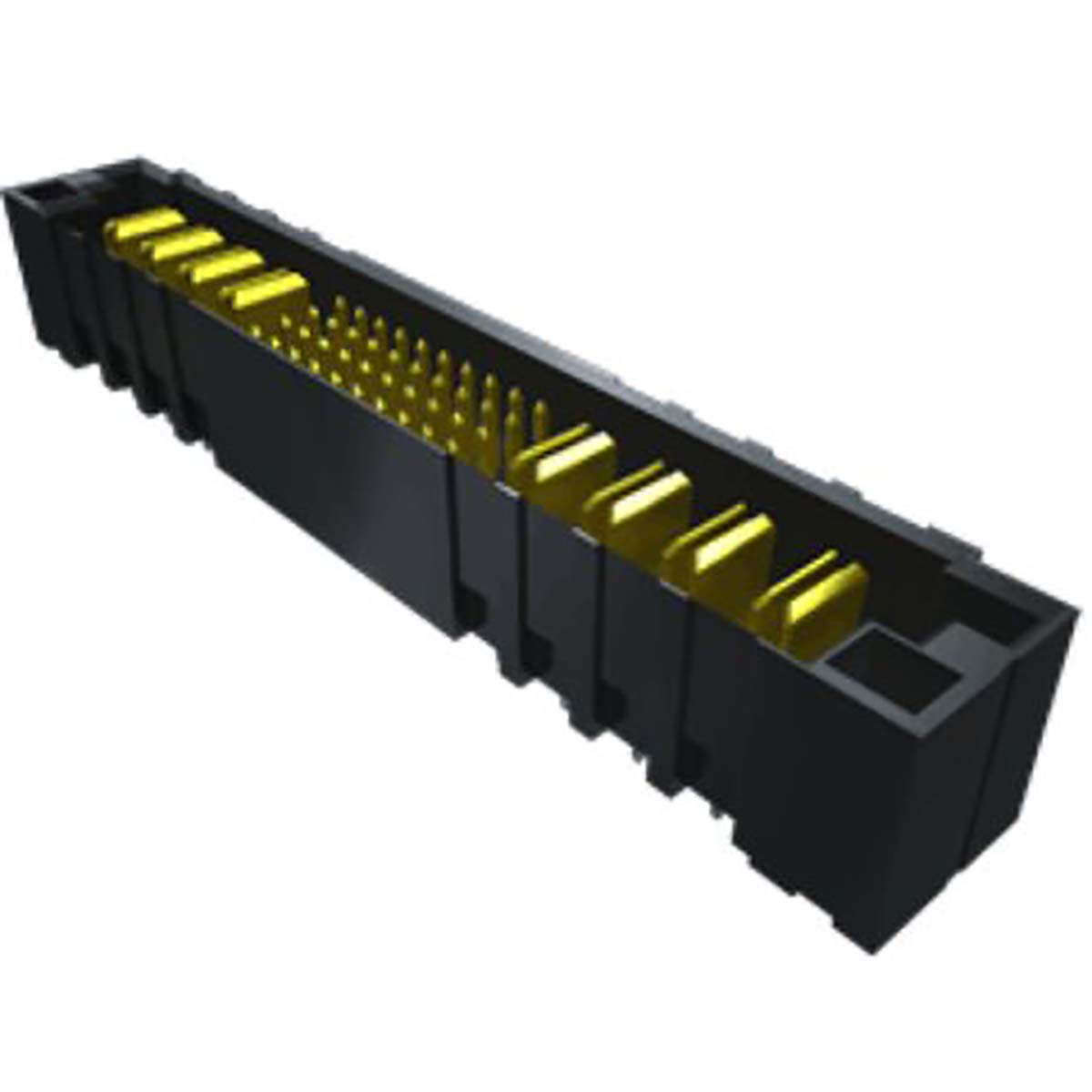 Samtec PETC Series Straight Through Hole PCB Header, 16 Contact(s), 2.54 mm Pitch, 4 Row, Shrouded