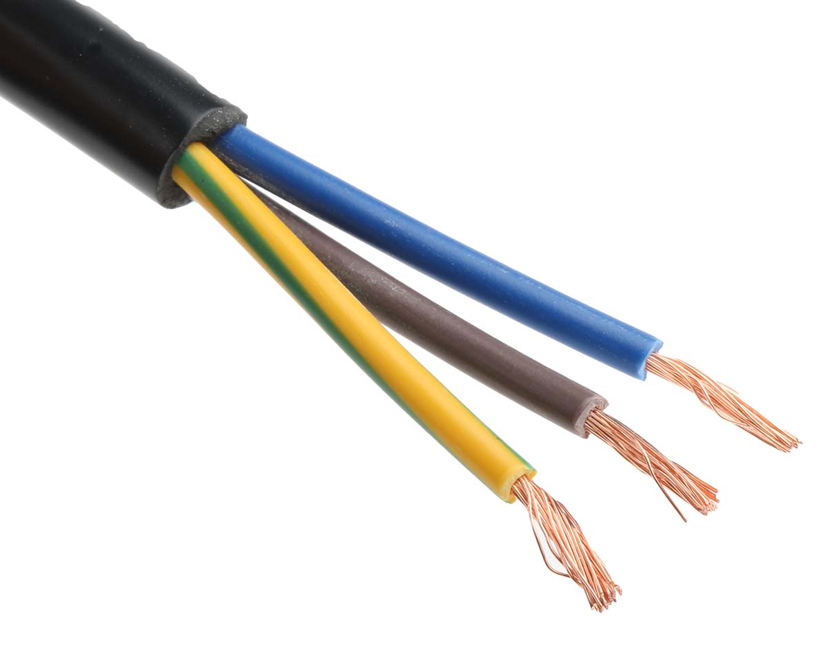 311-9337 RS PRO IEC C19 Socket to Unterminated Socket Power Cord, 2m