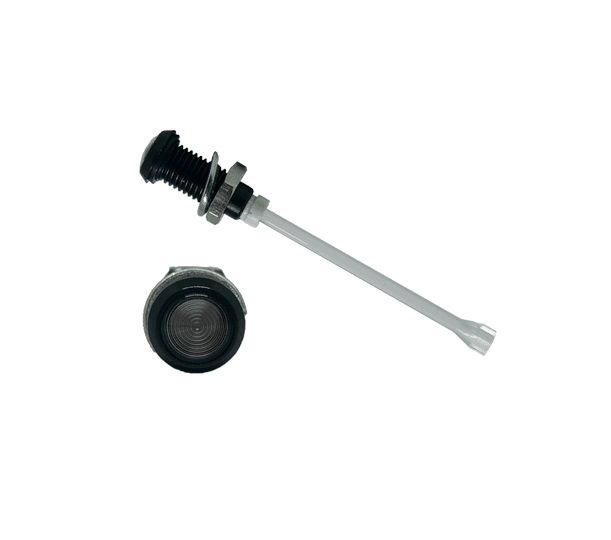 RHD-1140-F9PS67PR Bivar, Panel Mount Vertical LED Light Pipe, Smoke Round Lens