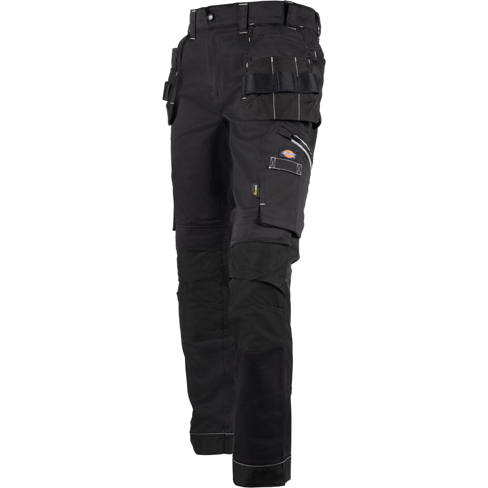 dk0a4xswblk1 Dickies Universal FLEX Men's Black 2% Elastane, 38% Polyester, 60% Cotton, Size 34R