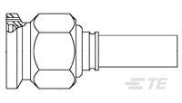 TE Connectivity 10517 Series Cable Circular Coaxial Connector, Cable Termination, Straight Body