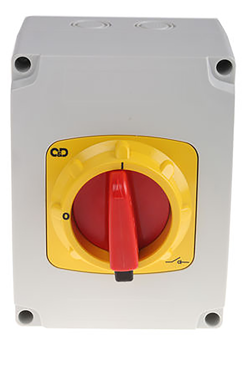 sdp406eb-rs Craig & Derricott 6P Pole Isolator Switch - 40A Maximum Current, 18.5kW Power Rating, IP65