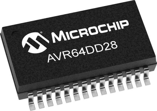 Microchip, 8 bit 8 Bit MCU, AVR DD Microcontroller, 24 MHz, 64kB FLASH, 28-Pin SSOP