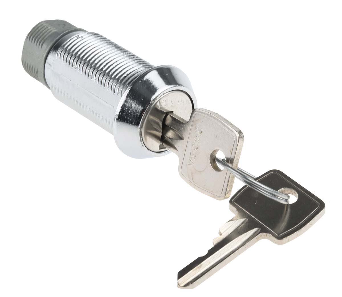 f7a-03-2-2433a Euro-Locks a Lowe & Fletcher group Company Camlock, 32.7 mm Panel-to-Tongue 20.1 x 17.6 mm, Key Unlock