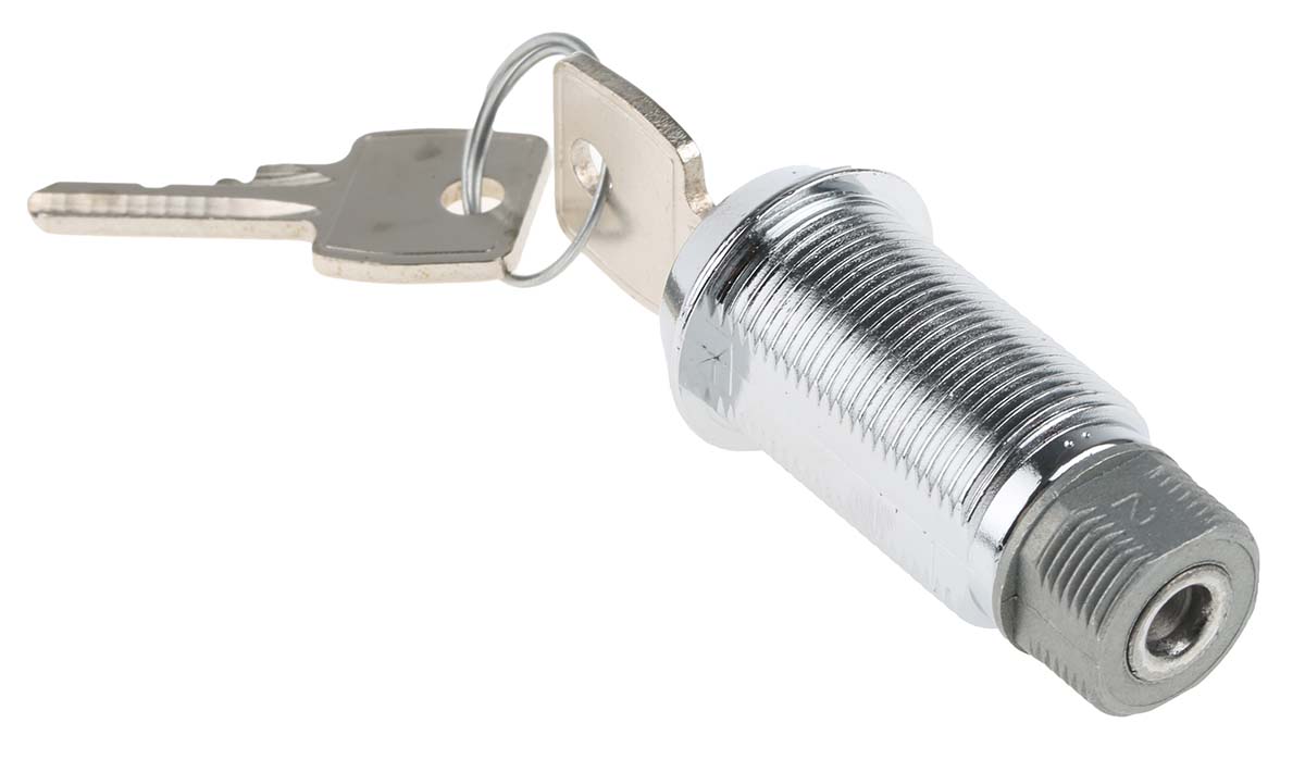 f7a-03-2-2433a Euro-Locks a Lowe & Fletcher group Company Camlock, 32.7 mm Panel-to-Tongue 20.1 x 17.6 mm, Key Unlock