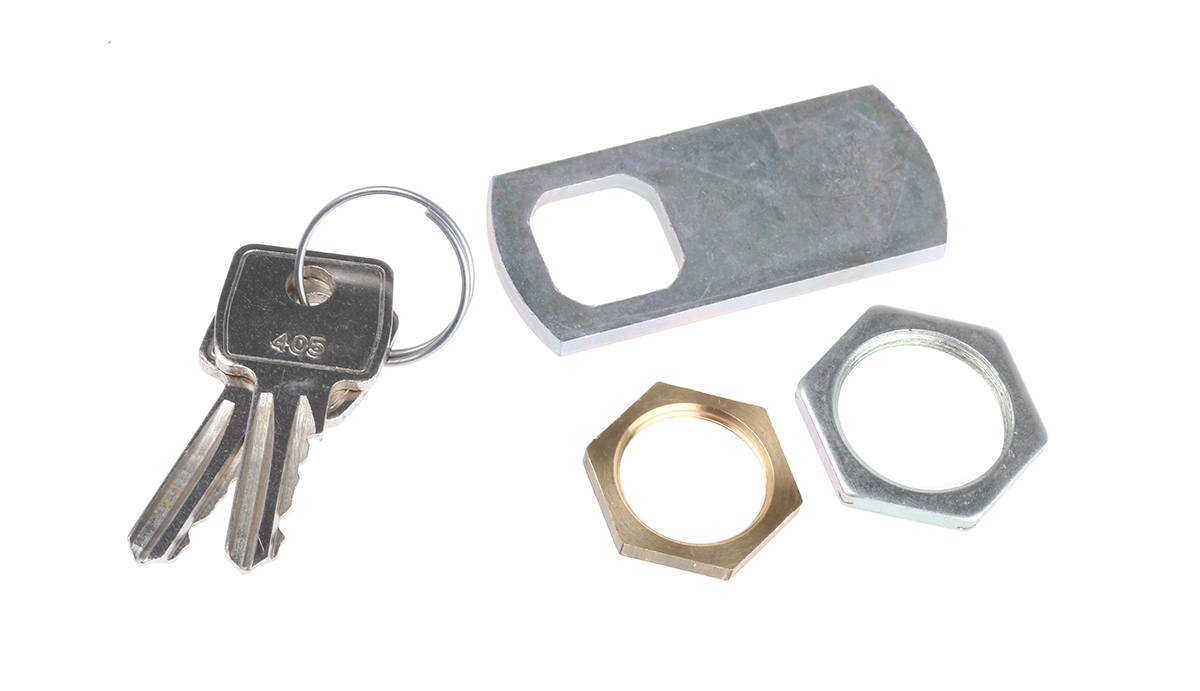 f7e-03-2-405e Euro-Locks a Lowe & Fletcher group Company Camlock, 32.7 mm Panel-to-Tongue 20.1 x 17.6 mm, Key Unlock
