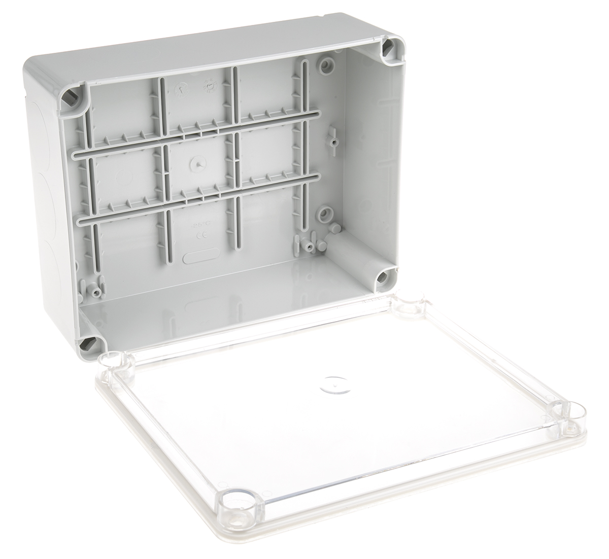 1sl0856a00 Thermoplastic IP65 Junction Box, 220 x 170 x 80mm, Grey