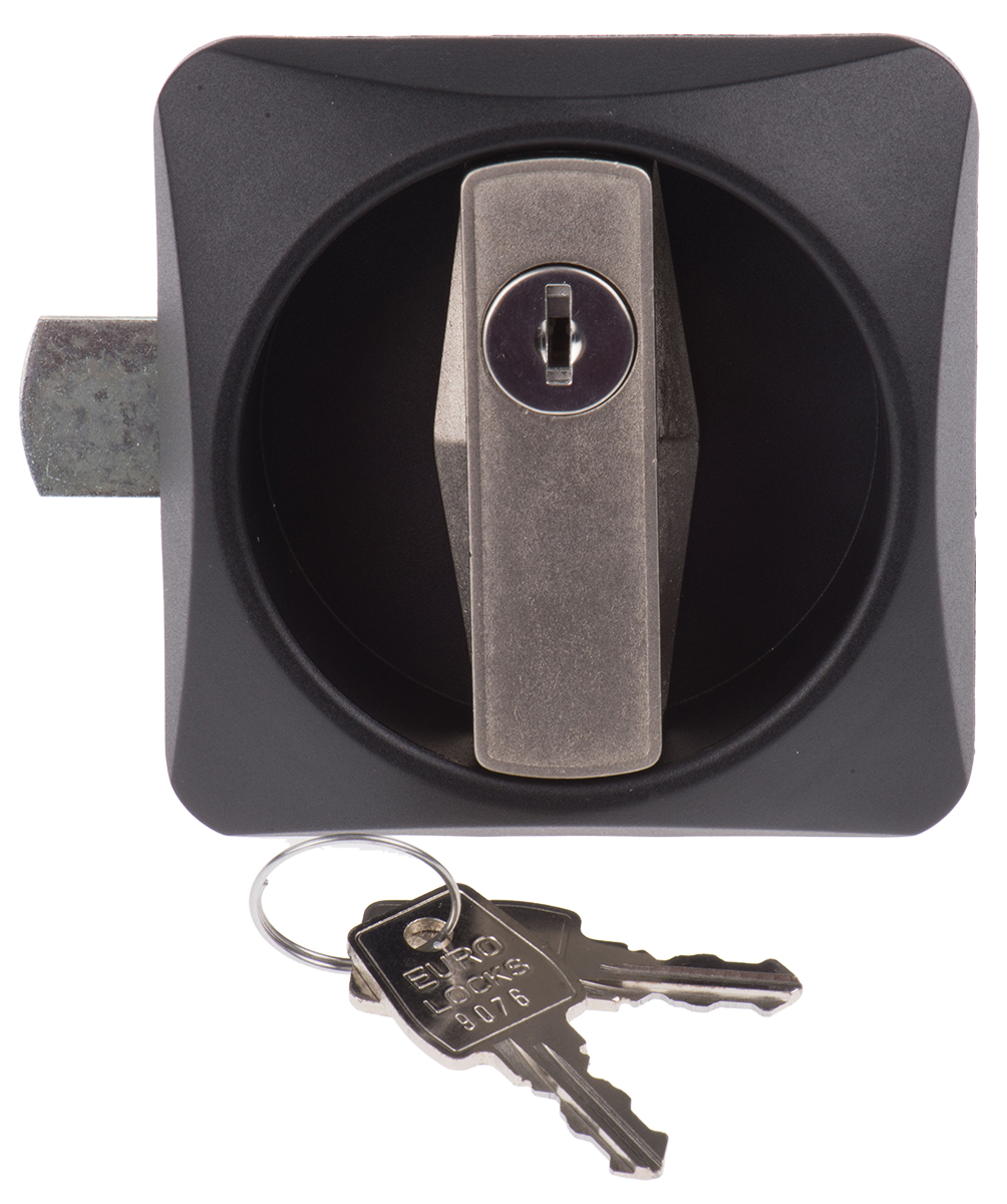 f9008 Euro-Locks a Lowe & Fletcher group Company Die Cast Zinc Locking Handle, Flush