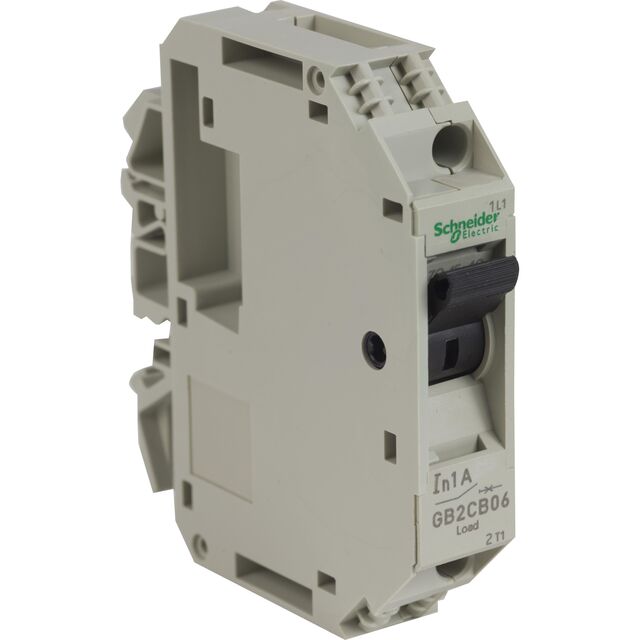 gb2cb06 Schneider Electric 1A 1P Pole Thermal Magnetic Circuit Breaker, 277 V ac, 415 V ac GB2