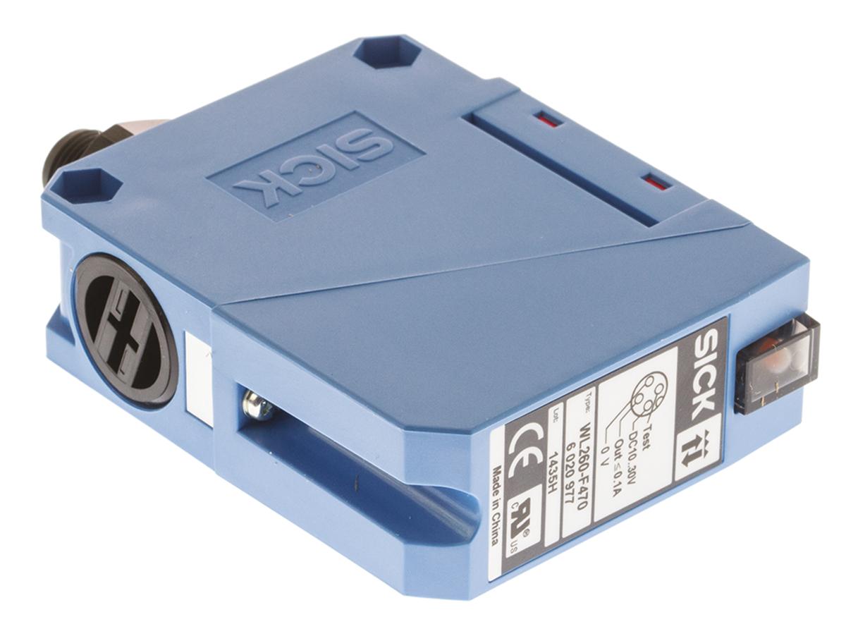 Sick Retro-reflective Photoelectric Sensor 0.01 → 14 m Detection Range PNP IP67 Block Style WL260-F470