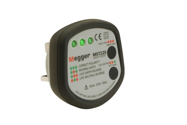 Megger, Model MST220 Socket Tester 230V ac CAT II 330V RS Calibration