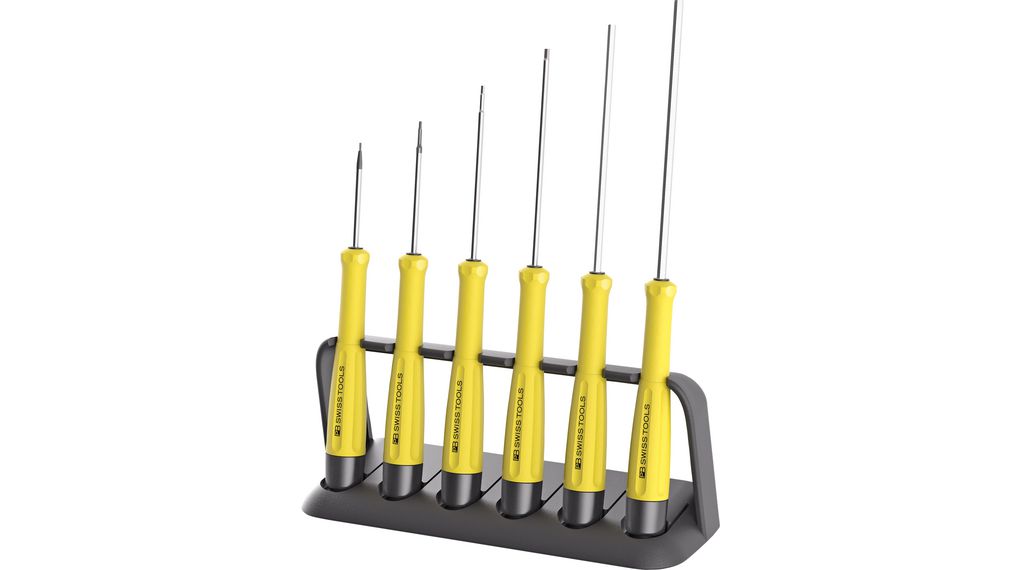 PB SWISS TOOLS Straight Electronic Screwdriver Set, 6-Piece