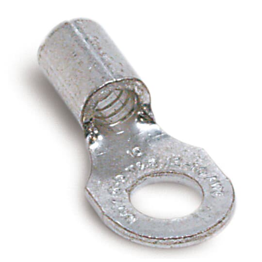 fvws2-ys4a JST Crimp Spade Connector, 1mm² to 2.6mm², 16AWG to 14AWG, 4mm Stud Size Vinyl, Blue