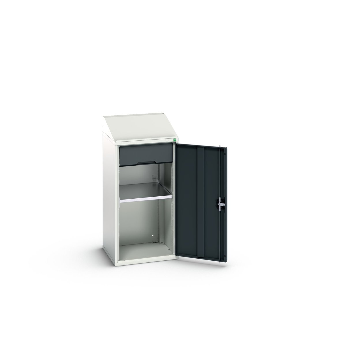 Bott 1 Door, 1 Drawer Sheet Steel Floor Standing Cupboard, 525 x 550 x 1130mm