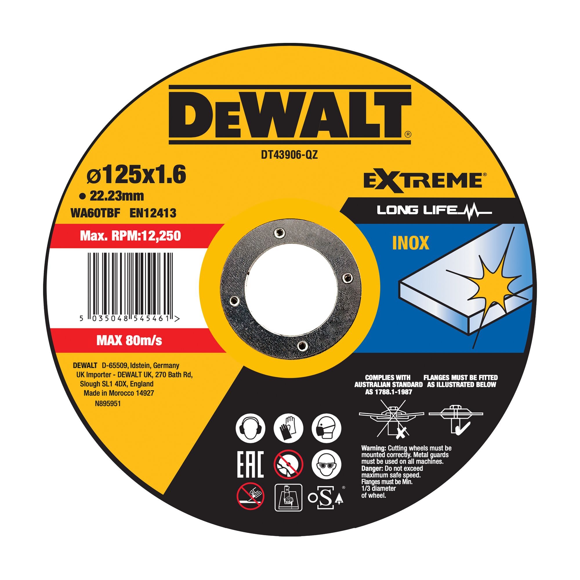 DeWALT Metal 125mm Cutting Length, Pack of 1