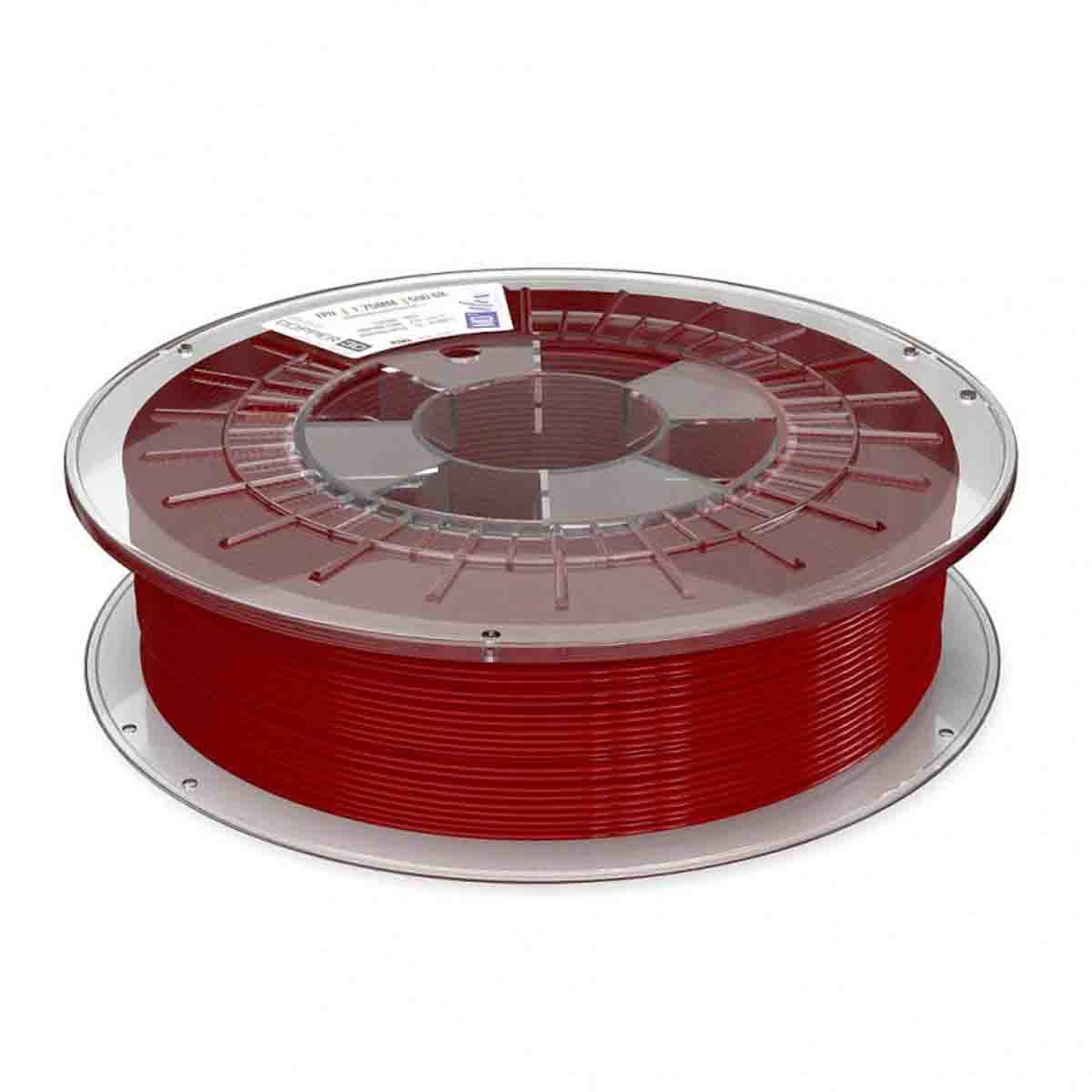 Copper 3D 2.85mm Red MD1 Flex, TPU 98A 3D Printer Filament, 500g