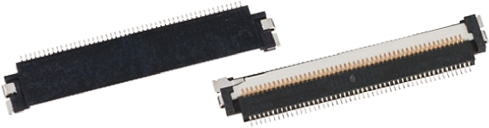 JAE, FA5 0.5 mm Pitch 50 Way Right Angle Female FPC Connector, Solder