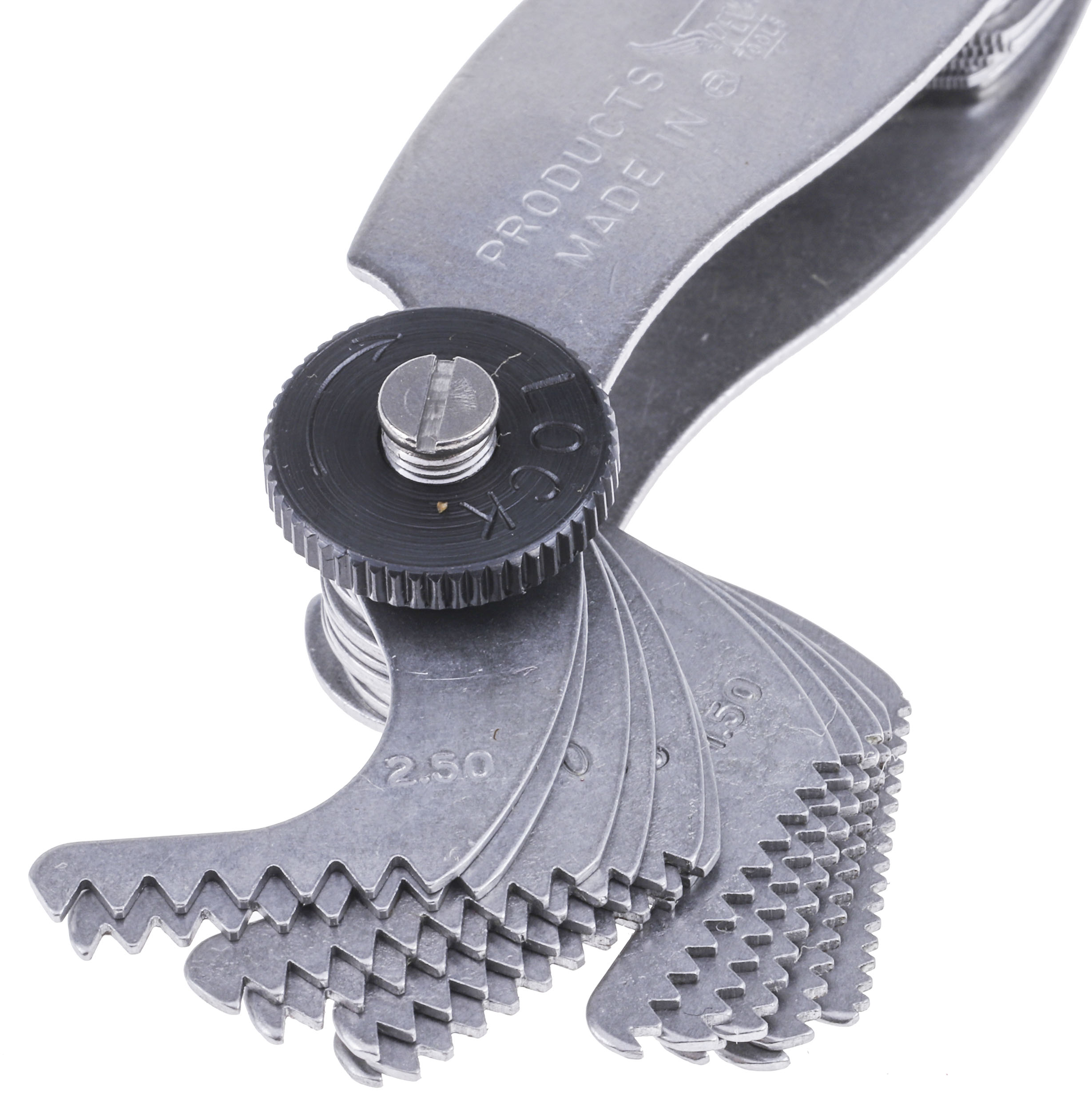 387-0199 RS PRO, 28 Blades Thread Pitch Gauge, Metric thread type