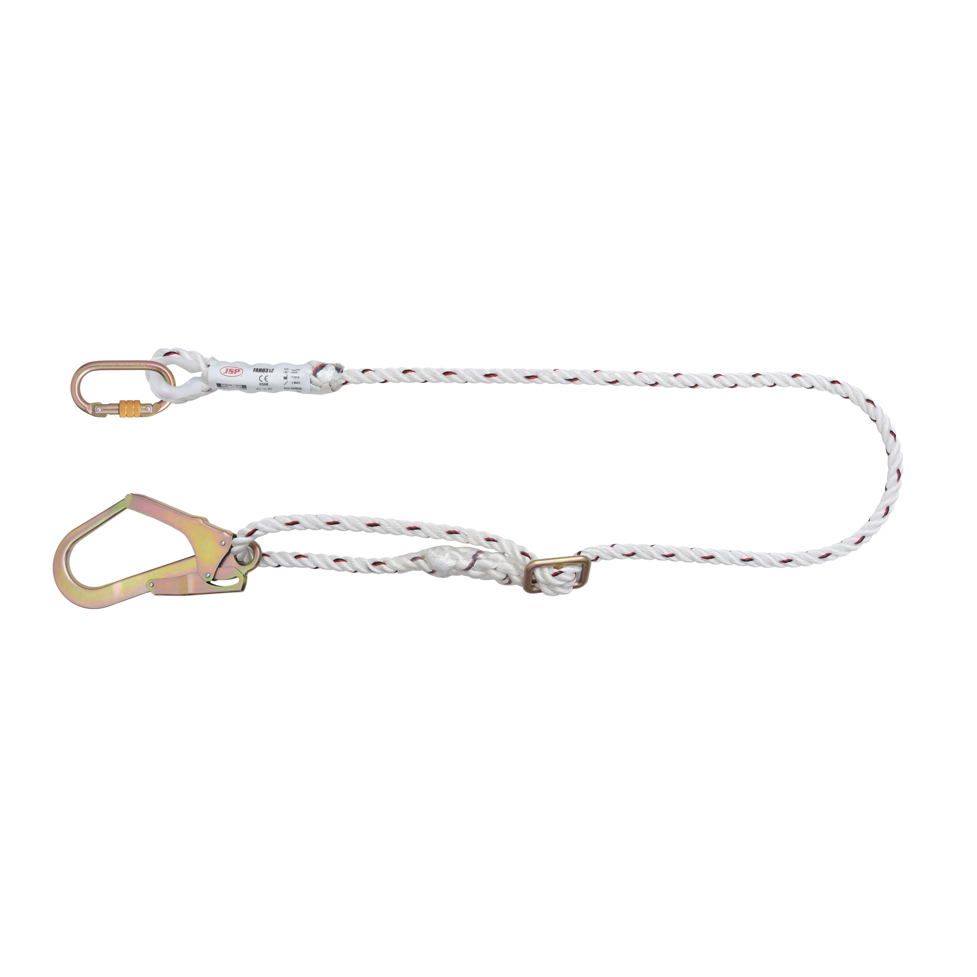 JSP 2 m Work Positioning Work Positioning Lanyard Screw Carabiner Single