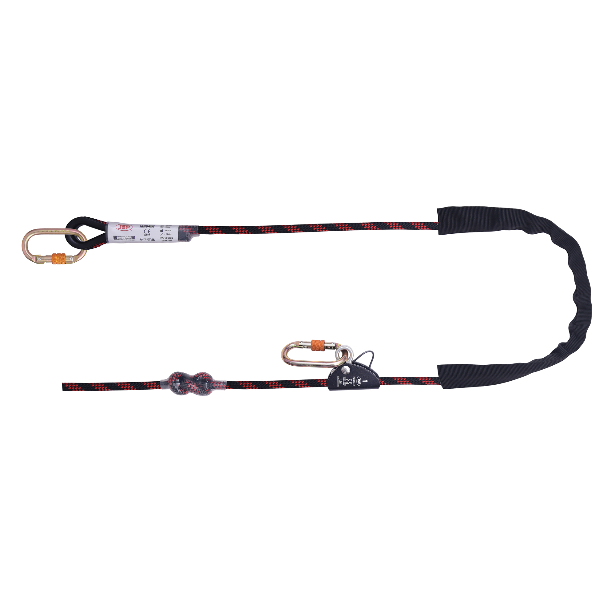 JSP 2 m Work Positioning Work Positioning Lanyard Carabiner Single