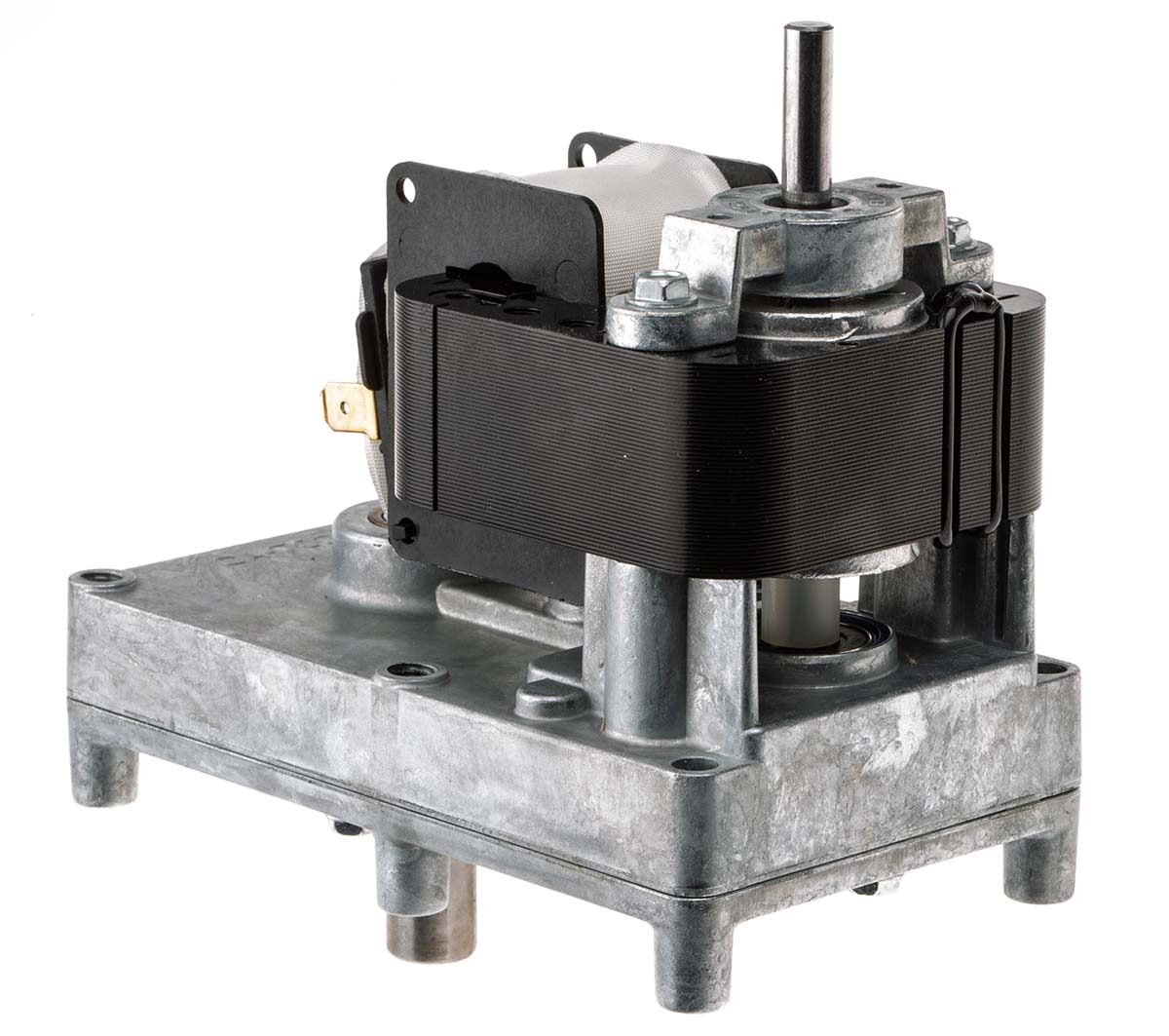 fb1037 Mellor Electric FBT3 Spur AC Geared Motor, 24 W, 1 Phase, 230V, Lid, Rear, Hole, Front Mounting