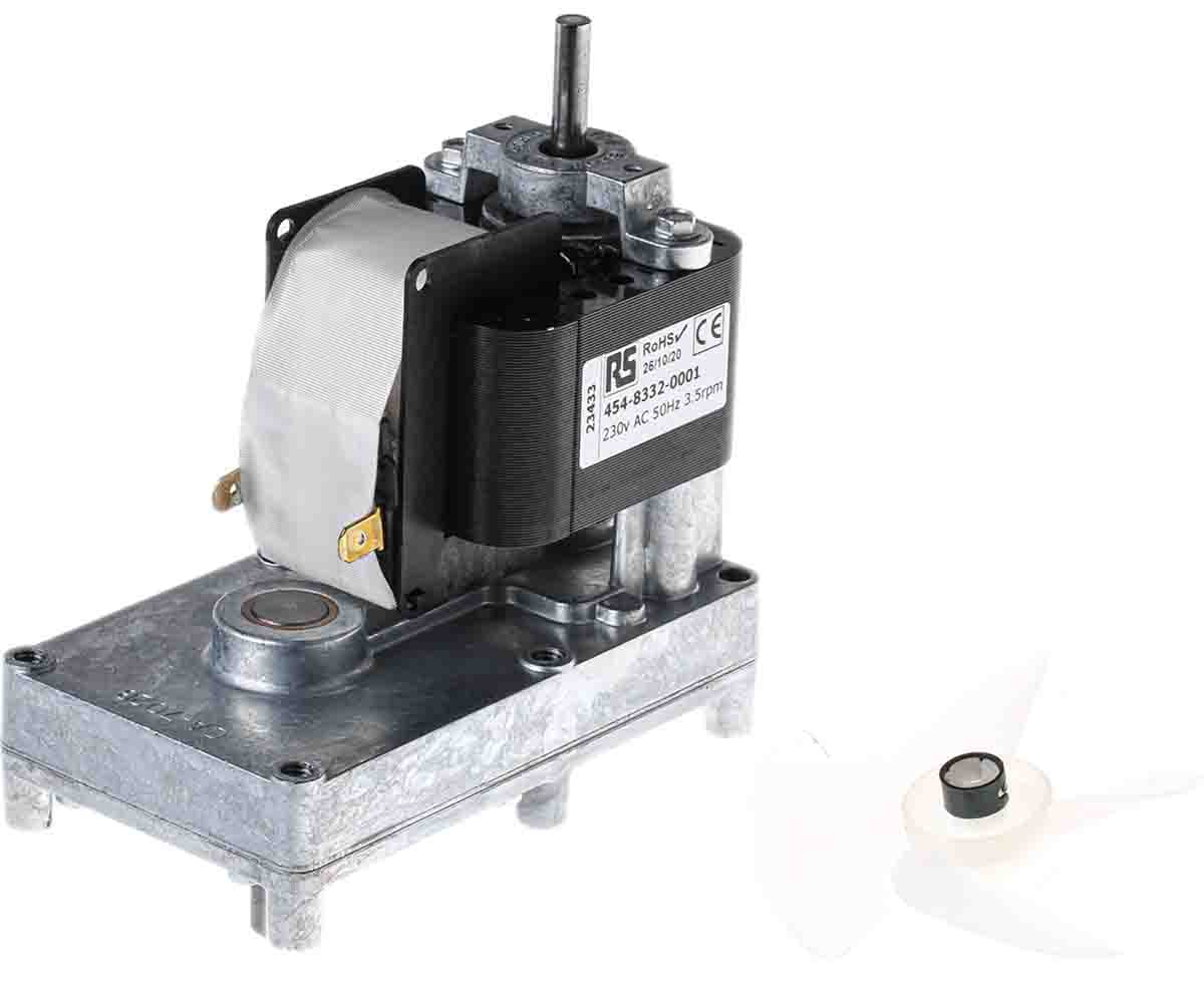 Mellor Electric FBT3 Spur AC Geared Motor, 59 W, 230V
