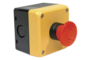 Idec HW Series Twist Release Emergency Stop Push Button, Surface Mount, 1 NO/1 NC, IP65