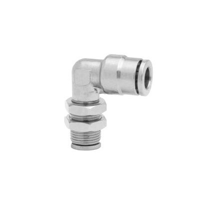 Norgren PNEUFIT Series Bulkhead Threaded-to-Tube Adaptor, Push In 8 mm to Push In 8 mm, Threaded-to-Tube Connection