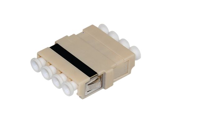 HellermannTyton Connectivity FBAMMBG-LCLCQD-FL001 LC to LC Multimode Duplex Fibre Optic Adapter