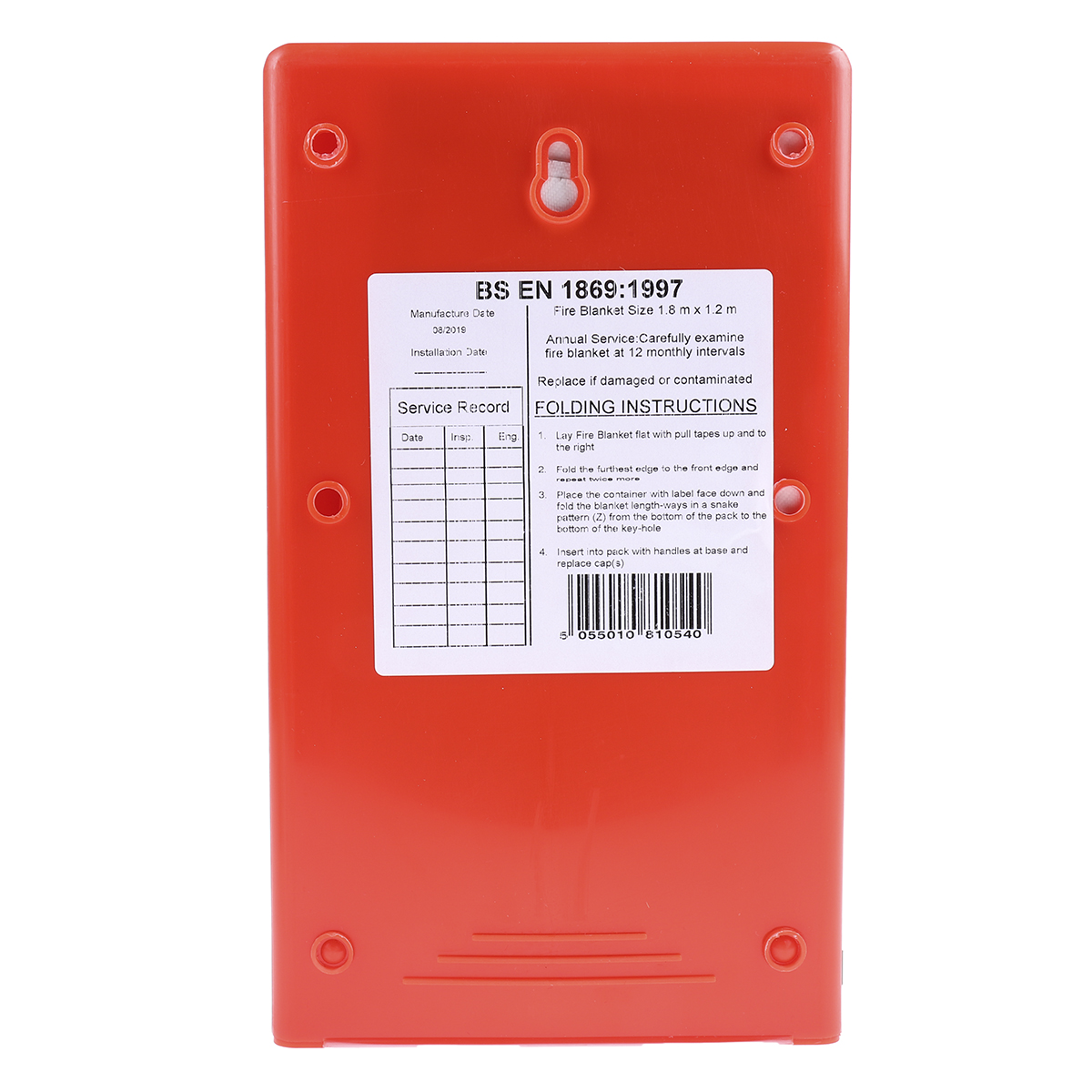 fbb160-hp Topspec Euro Fibreglass Plastic Fire Blanket