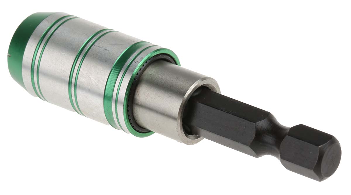125-0431 RS PRO Hexagon Bit Holder, 1/4 in Drive, Hex Drive, 60 mm Overall