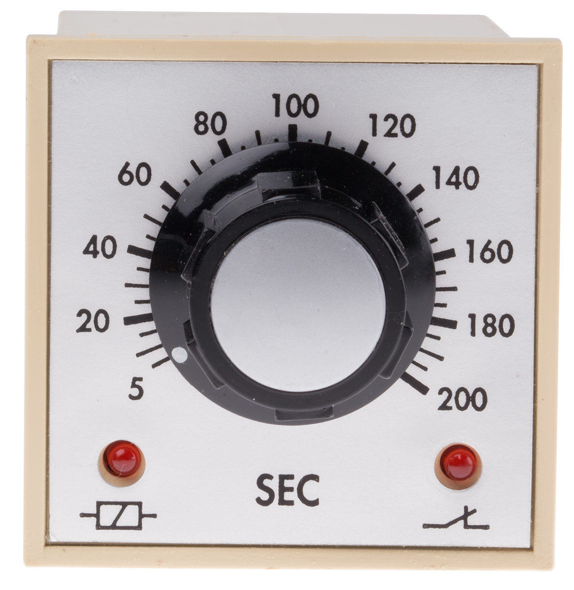 Tempatron FBD Series DIN Rail Timer Relay, 2-Contact 230V ac, 5 to 200 s, 1-Function, DPDT Switch Configuration