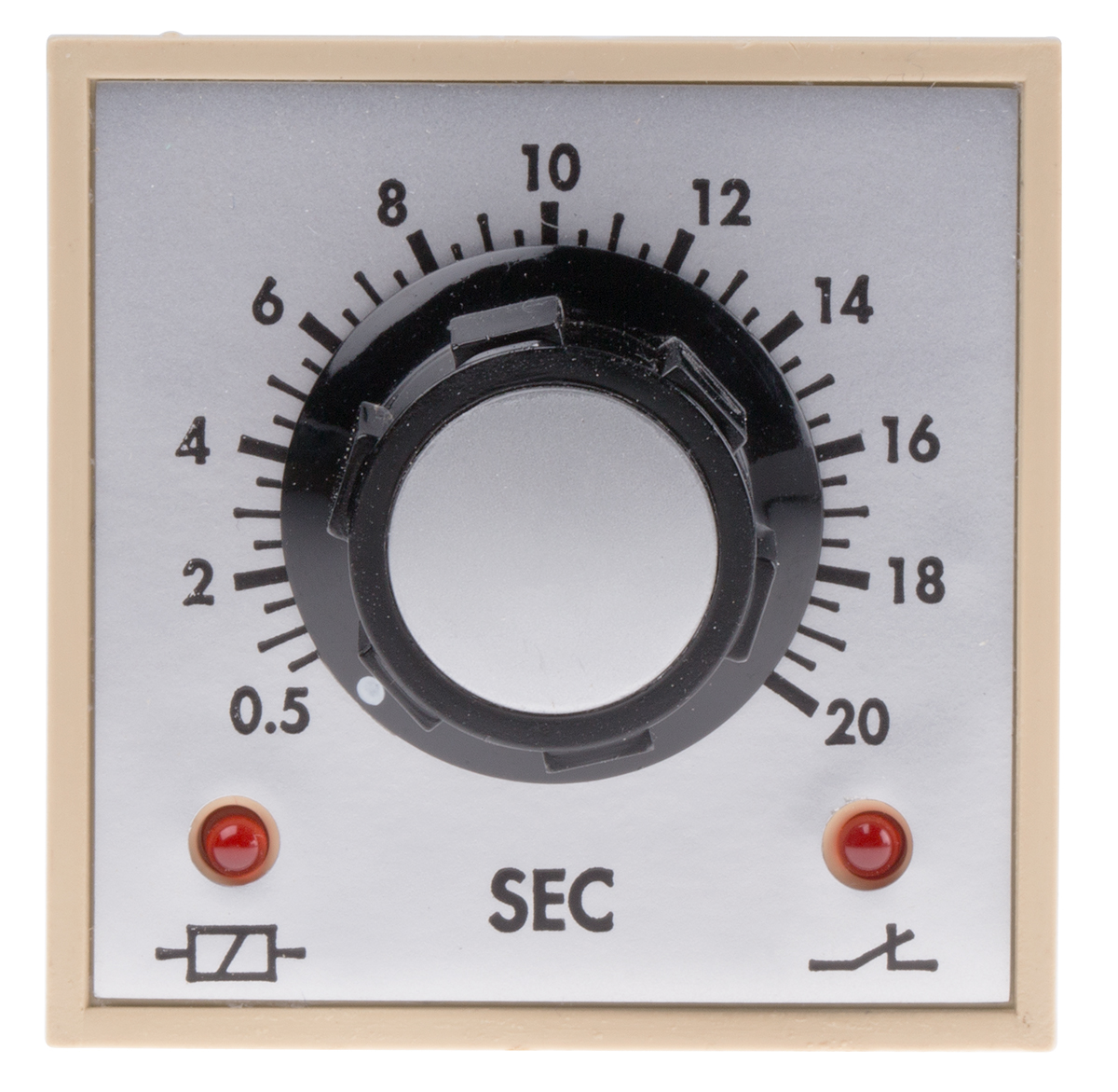 Tempatron FBD Series DIN Rail Timer Relay, 2-Contact 110V ac, 0.5 to 20 s, 1-Function, DPDT Switch Configuration