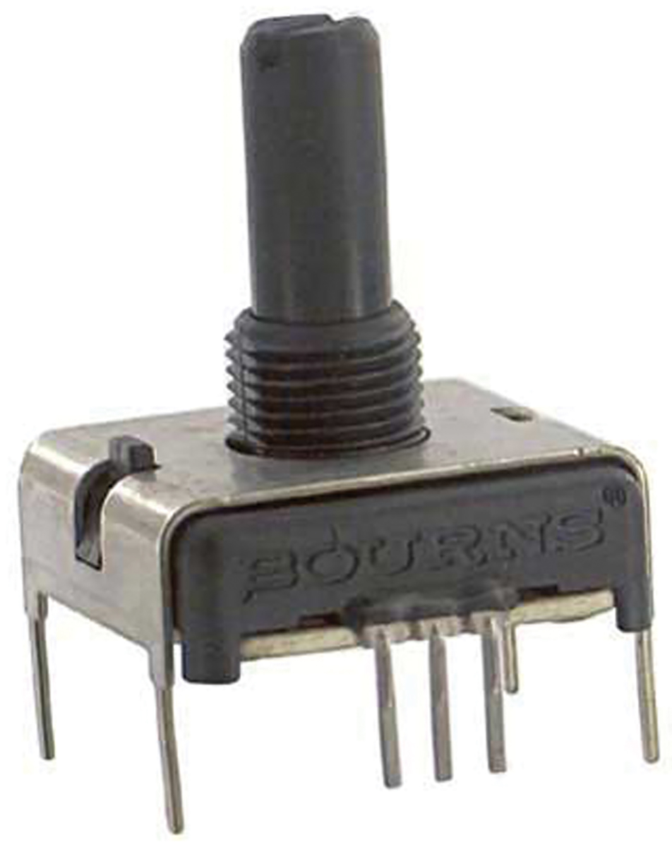 Bourns PC 10kΩ Rotary Potentiometer 1-Gang Rear Mount, PCW1J-B24-BAB103L