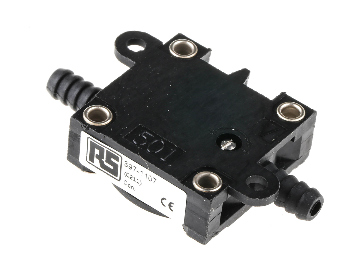 Herga Pressure Sensor, 0.025bar Min, 75mbar Max, Relay Output, Differential Reading