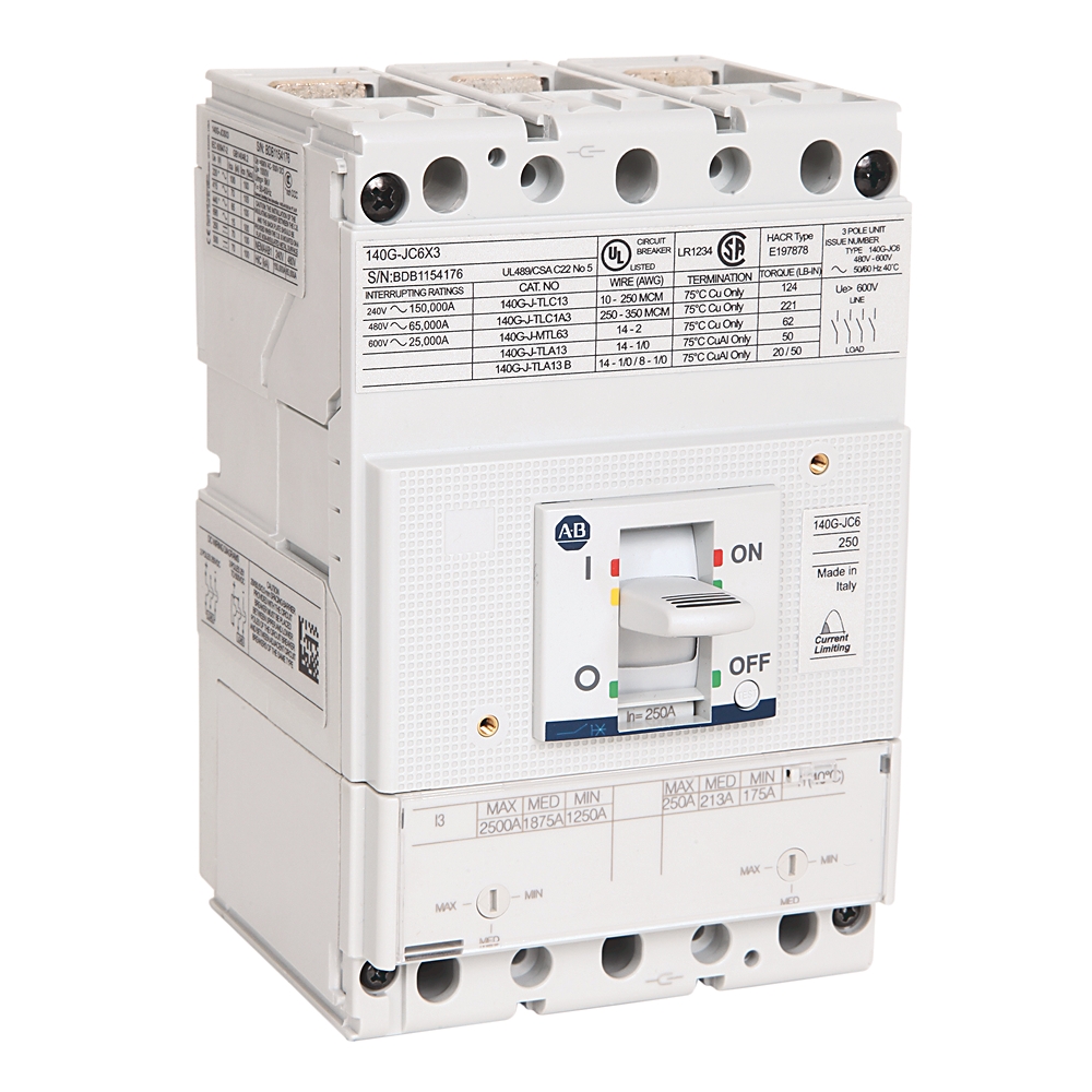 Allen Bradley, 140G MCCB 4P 125A, Module Frame Mount