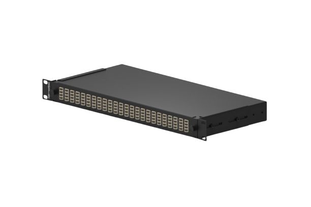 HellermannTyton Connectivity 96 Port LC Fibre Optic Patch Panel With 96 Ports Populated, 1 U 44 mm