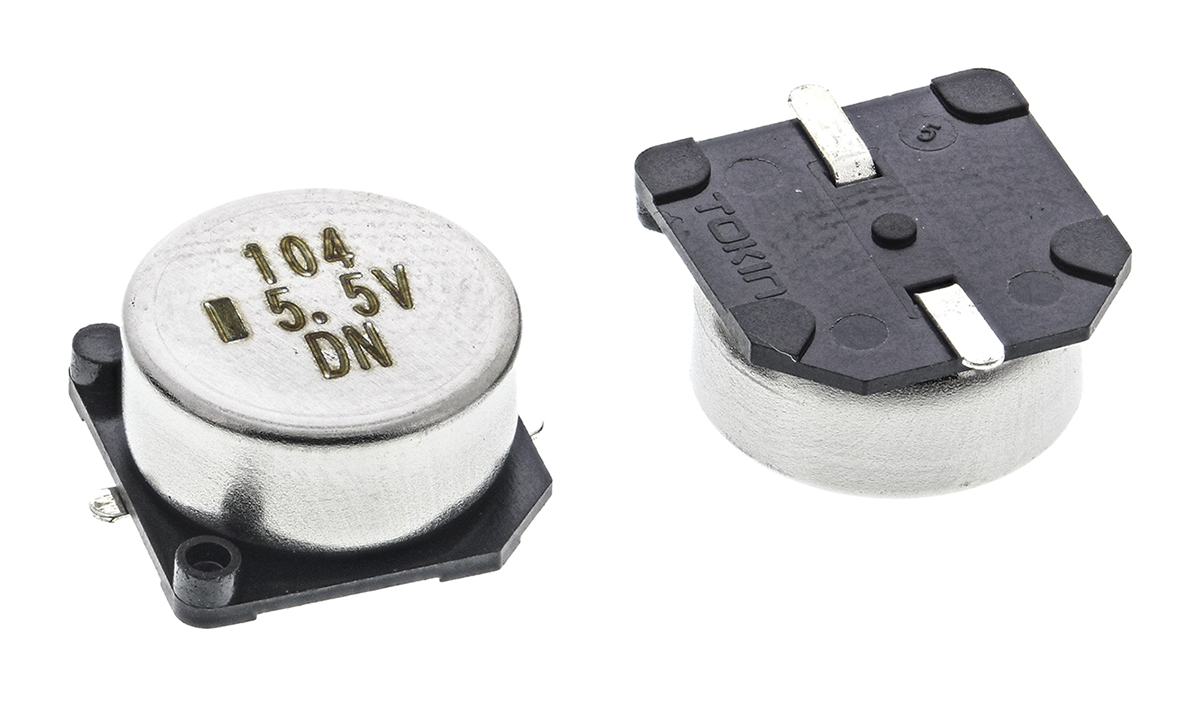 KEMET 0.1 F Supercapacitor -20 to 80 % Tolerance, Supercap FC 5.5V dc, Through Hole