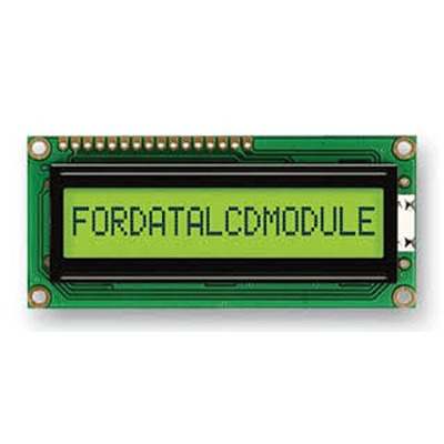 Fordata FC1601E01-FHYYBW-51SK FC1601E01 STN LCD LED LCD Display Module, Green, Yellow on Green, Yellow